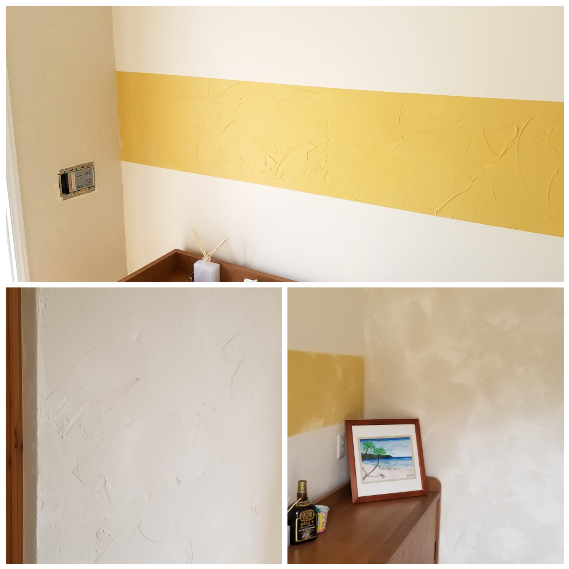 松本市、入山辺で珪藻土を塗りました。